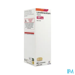 LEVETIRACETAM 500MG VTS CPR FL 60