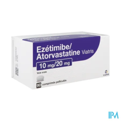 EZETIMIBE/ATOR 10MG/20MG VTS CPR90
