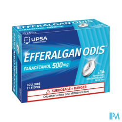 EFFERALGANODIS 500MG CPR ORODISP16