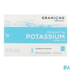 GRANIONS POTASSIUM AMP 2ML 30