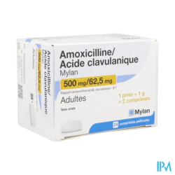 AMOXICIL/CLAV 500/62,5MG VTS CPR24