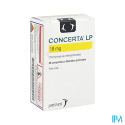 CONCERTA LP 18MG CPR 28