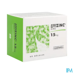 EFFIZINC 15MG GELULE 60