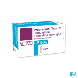 PROPRANOLOL LP 80 TEVA GELULE 90