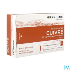 GRANIONS CUIVRE AMP BUV 2ML 30