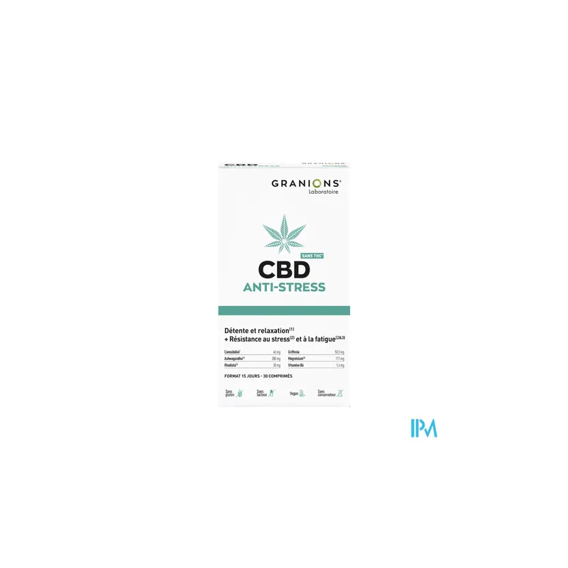 GRANIONS CBD A/STRESS RELAX CPR 30