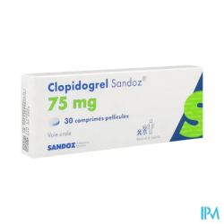 CLOPIDOGREL 75MG SANDOZ CPR 30