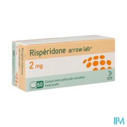 RISPERIDONE 2MG ARW CPR SEC 60