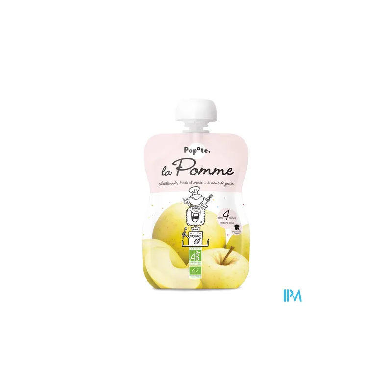 POPOTE COMPOTE POMME LISSE 120G