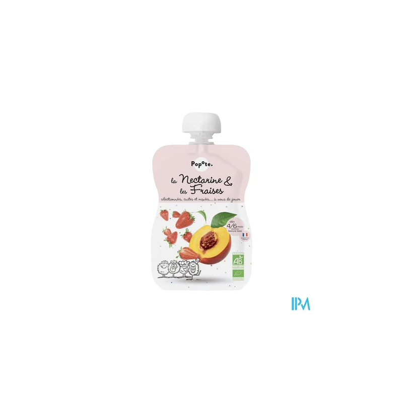 POPOTE COMPOTE NECTAR/FRAISE 120G