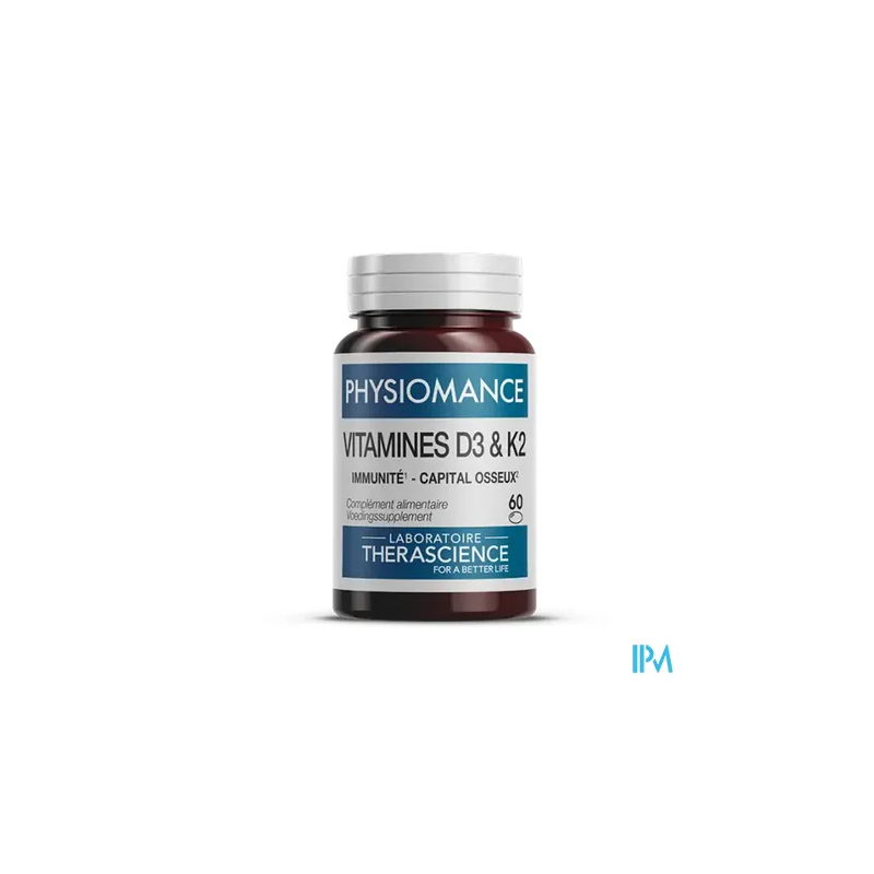 PHYSIOMANCE VITAMINES D3&K2 CAPS60