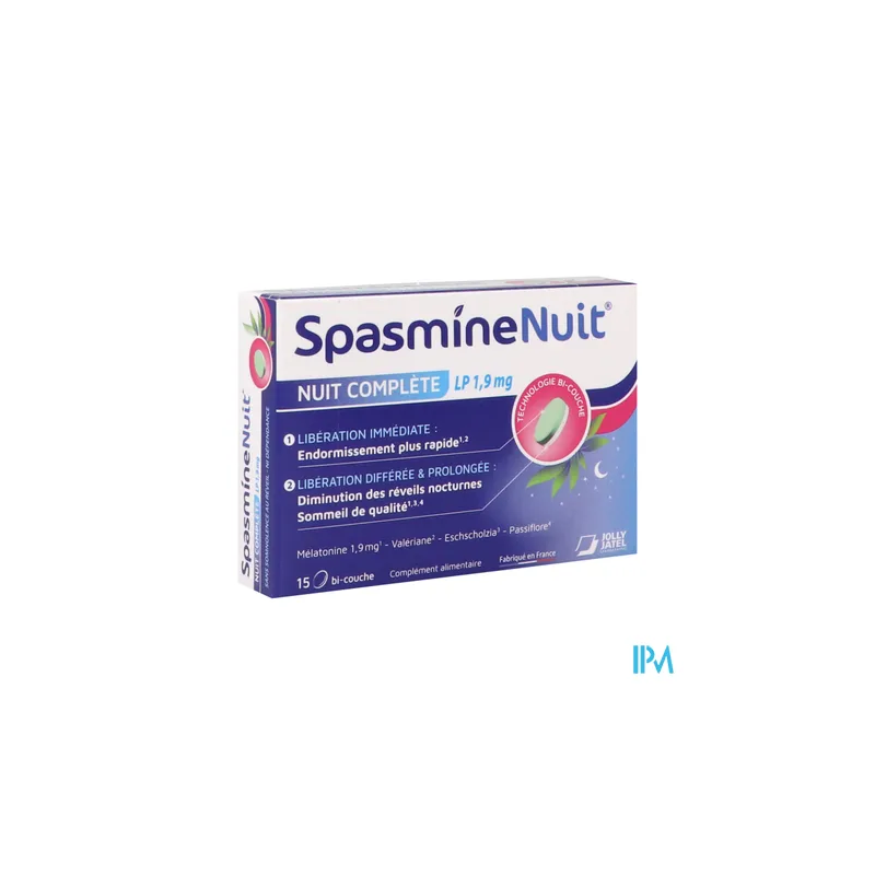 SPASMINENUIT LP 1,9MG CPR 15