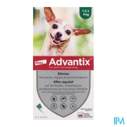 ADVANTIX TR/PT CHIENPIPET0,4ML4