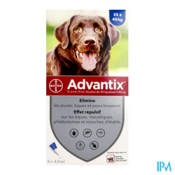 ADVANTIX GR/CHIEN PIPET 4ML 6