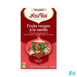 YOGI TEA FRUIT ROUGE VANIL SACH 17