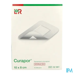 CURAPOR PANS ADH ST CHIR 10X8CM10