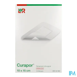 CURAPOR PANS ADH ST CHIR 10X15CM10