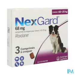NEXGARD CHIEN L 10-25KG CP 3