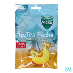 VICKS BONBONS ICE TEA PECHE SS 72G