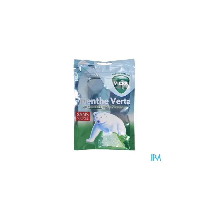 VICKS BONBONS MENTHE VERTE SS 72G