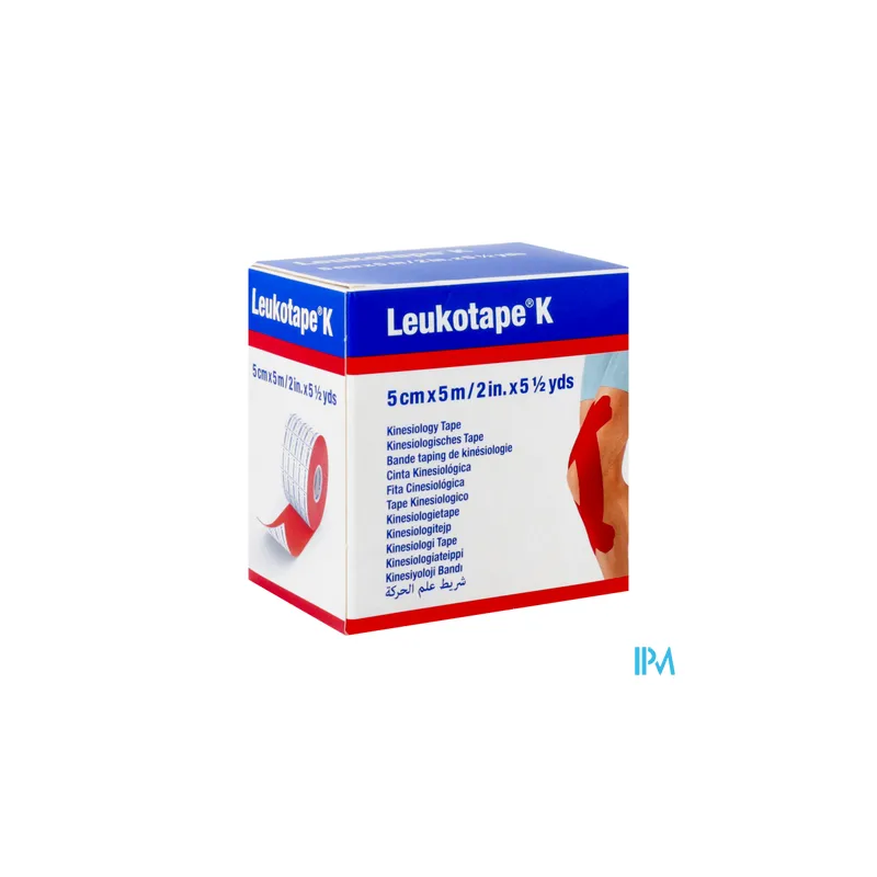 BDE LEUKOTAPE K ROUGE 5CMX5M