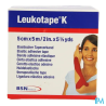BDE LEUKOTAPE K ROUGE 5CMX5M