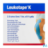 BDE LEUKOTAPE K BLEU 2,5CMX5M