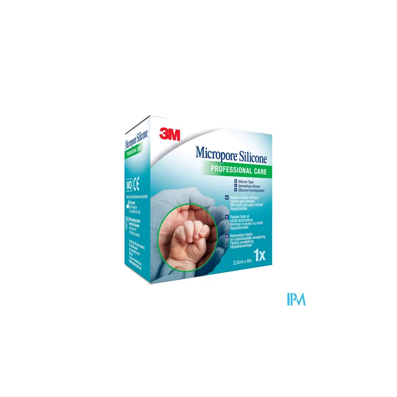 MICROPORE SILICONE 2,5CMX5M 1