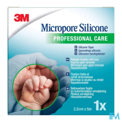 MICROPORE SILICONE 2,5CMX5M 1
