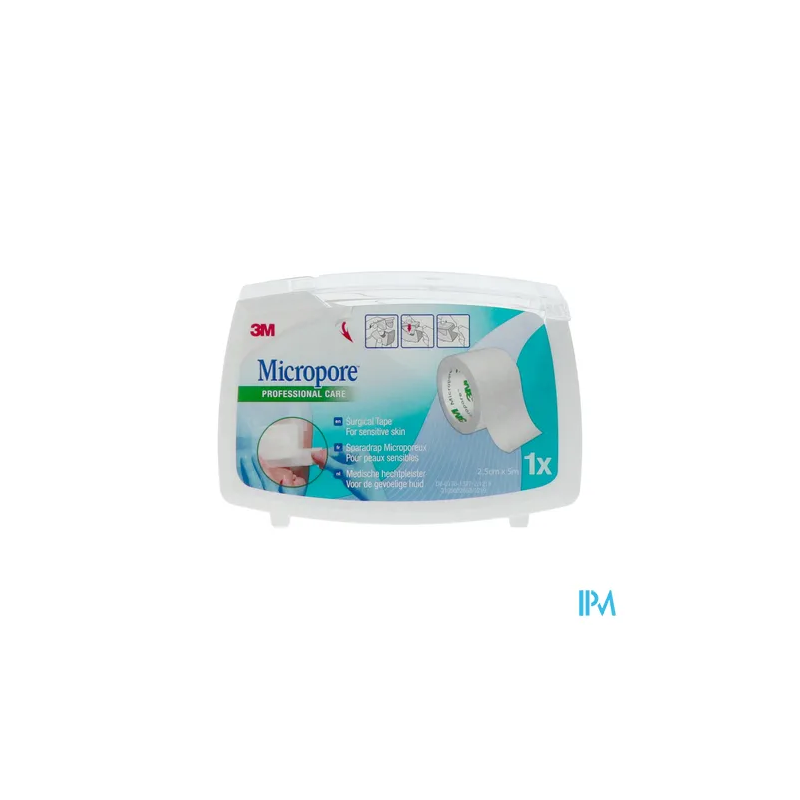 MICROPORE 25MMX5M BLANC DEVID