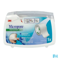 MICROPORE 25MMX5M BLANC DEVID