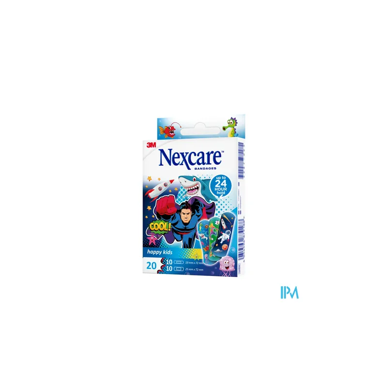 NEXCARE PANS HAPPY KIDS HEROS 20