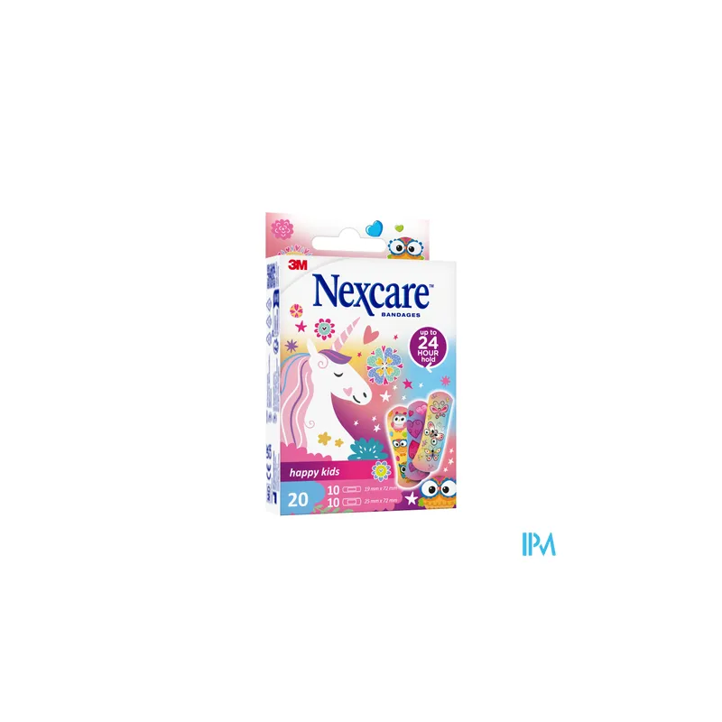 NEXCARE PANS HAPPY KIDS LICORNE 20
