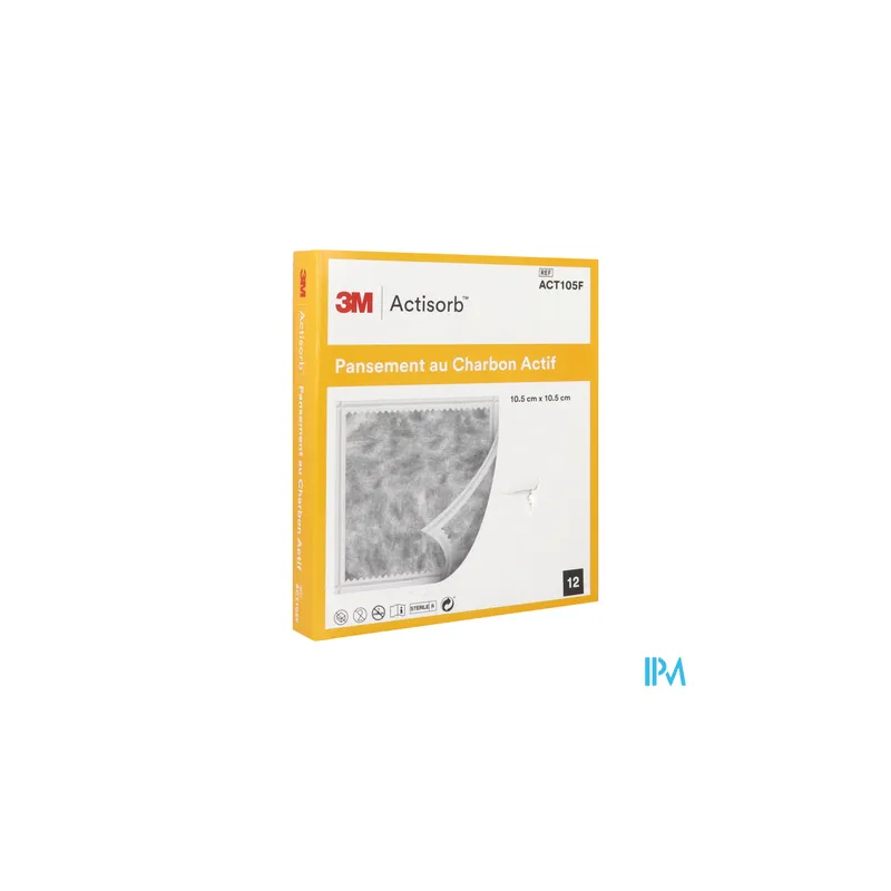ACTISORB PANS 10CM5X10CM5 12