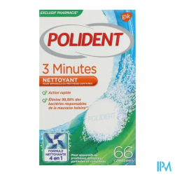 POLIDENT CPR NETT 3 MINUTE 66