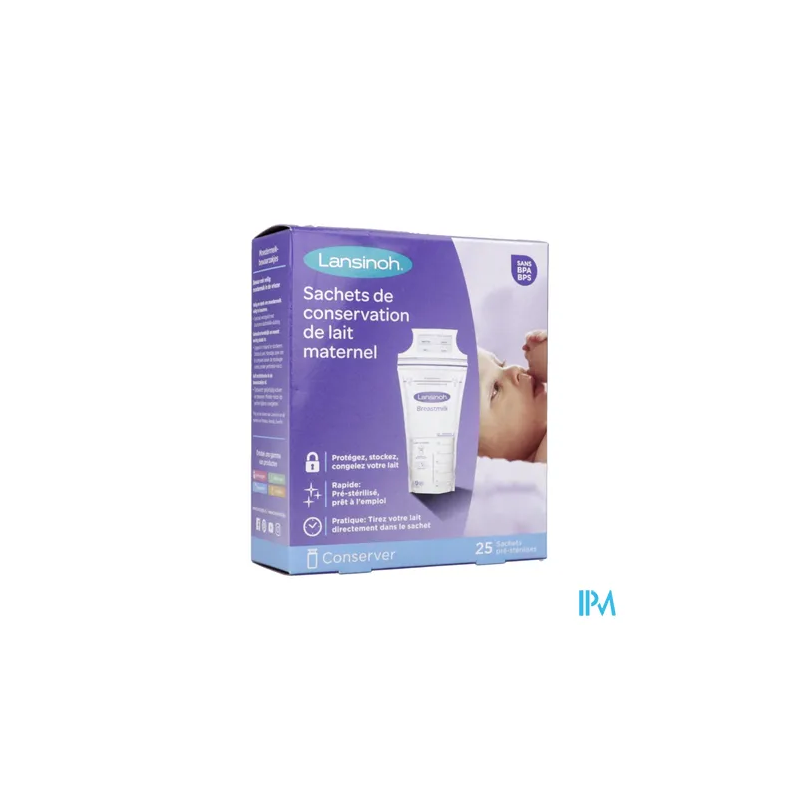 LANSINOH SACH CONSERV LAIT MATER25