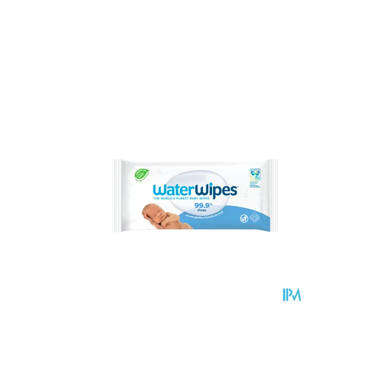 WATER WIPES LINGETTE COMPOST X60
