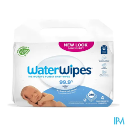WATER WIPES LINGETTE COMPOST 4+1