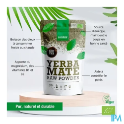 PURASANA YERBA MATE POUDRE 100G