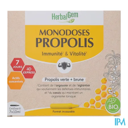 HERBALGEM PROPOLIS BIO MONOD7X10ML