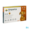 SIMPARICA 20MG CHIEN CPR A CROQ 3