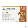 SIMPARICA 20MG CHIEN CPR A CROQ 3