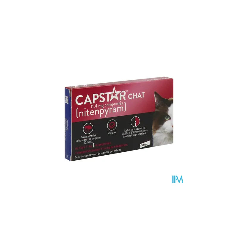 CAPSTAR CHAT 11,4MG CPR 6