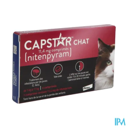 CAPSTAR CHAT 11,4MG CPR 6