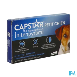 CAPSTAR PETIT CHIEN 11,4MG CPR 6