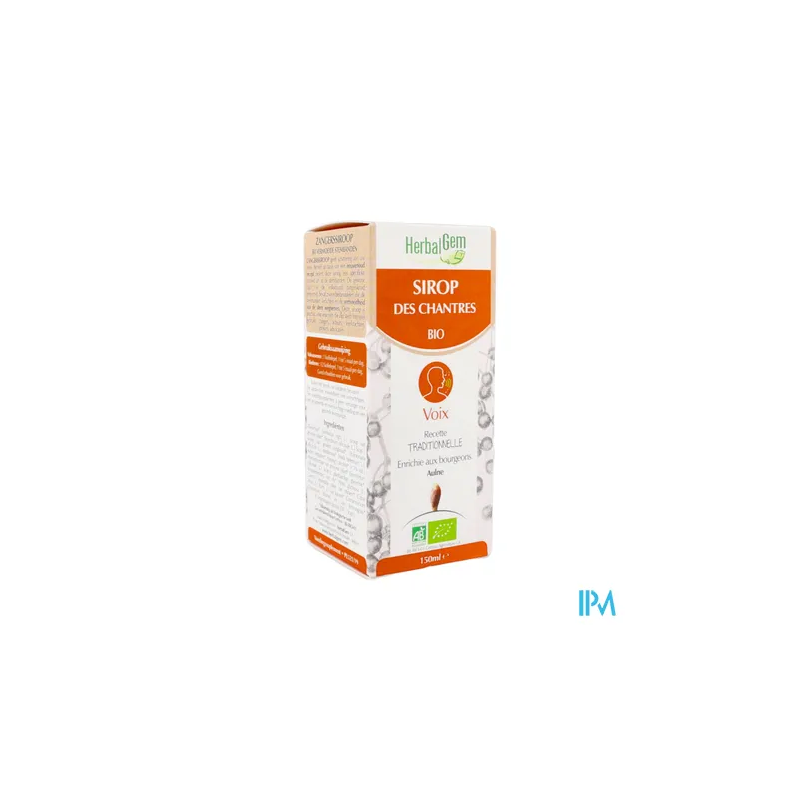 HERBALGEM SIROP CHANTRES BIO 150ML