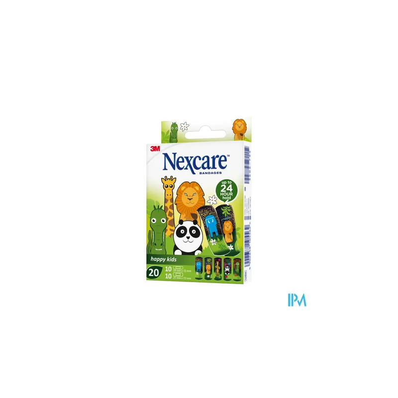 NEXCARE PANS HAPPY KIDS ANIMAUX 20