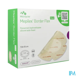 MEPILEX BORD FLEX OV XS7,8X10CM 16