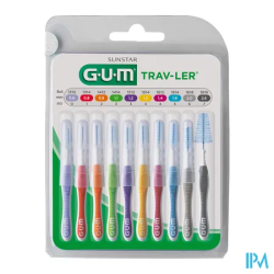 GUM TRAVLER BROSSET M/PACK 10 1699