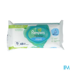 PAMPERS HARMONIE AQUA 0% LINGET 48